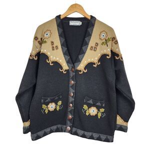 Xpression by deesons Vintage Cardigan Button Front Sweater Size EU 40 (US L)